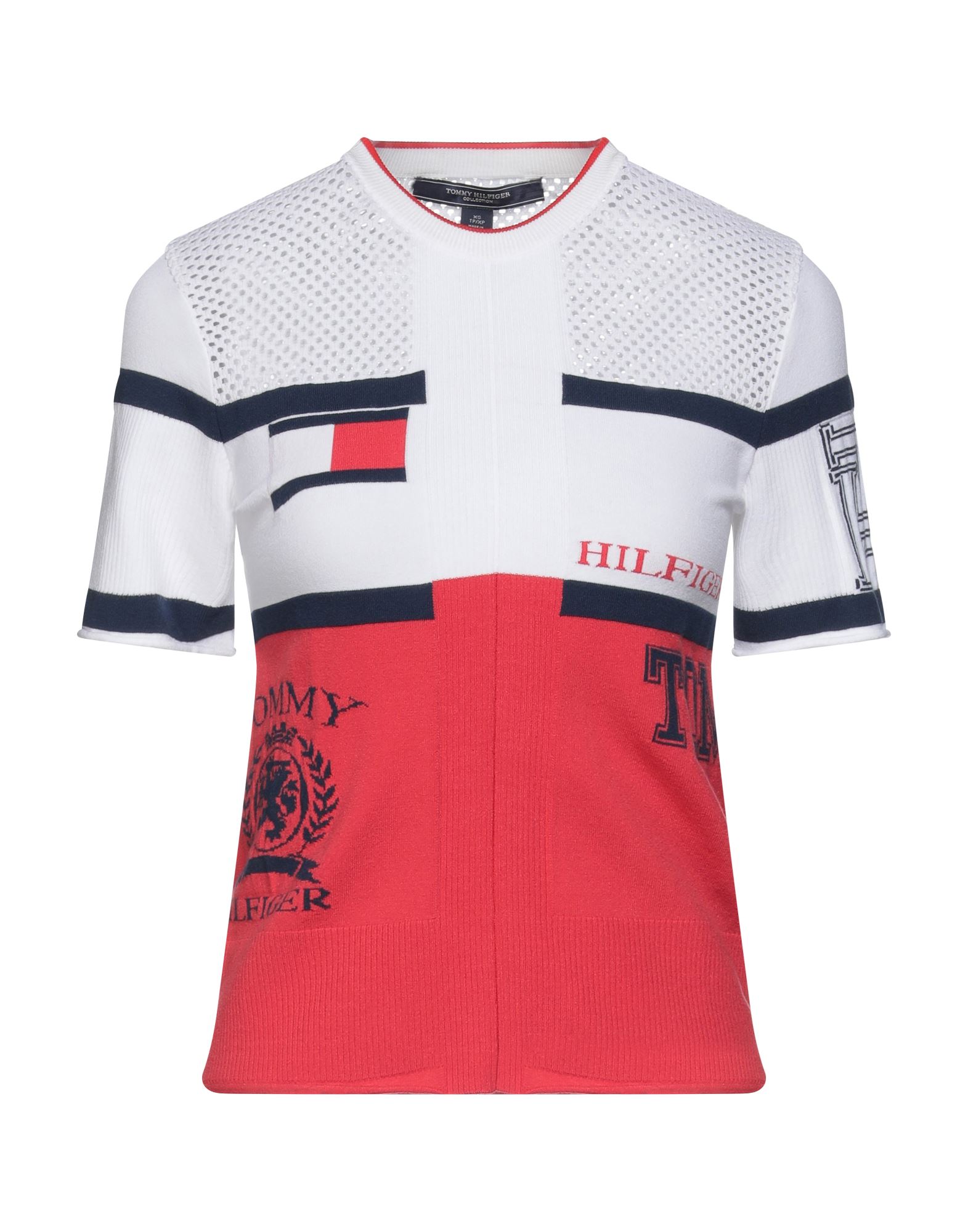 《セール開催中》TOMMY HILFIGER レディース プルオーバー ホワイト XS レーヨン 60% / ポリエステル 40% / ナイロン