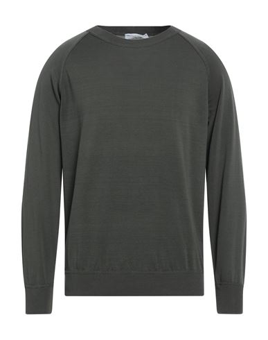 Filippo De Laurentiis Man Sweater Military Green Size 44 Cotton