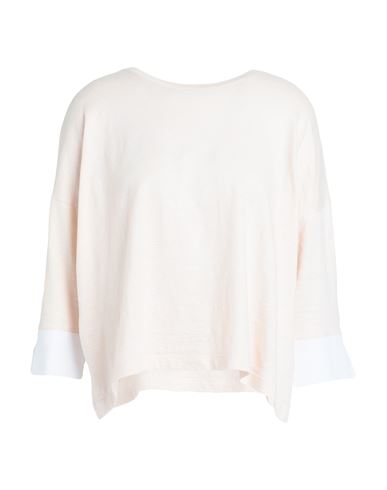 Shop Amina Rubinacci Woman T-shirt Blush Size 6 Linen, Lycra In Pink