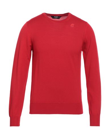K-way Sebastien Merino Man Sweater Red Size M Merino Wool