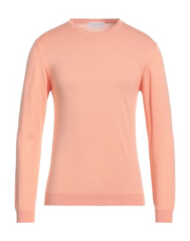 Daniele Fiesoli Man Sweater Apricot Size Xxl Cotton In Orange