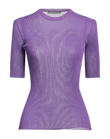Shop Alberta Ferretti Woman Sweater Purple Size 10 Viscose, Polyamide