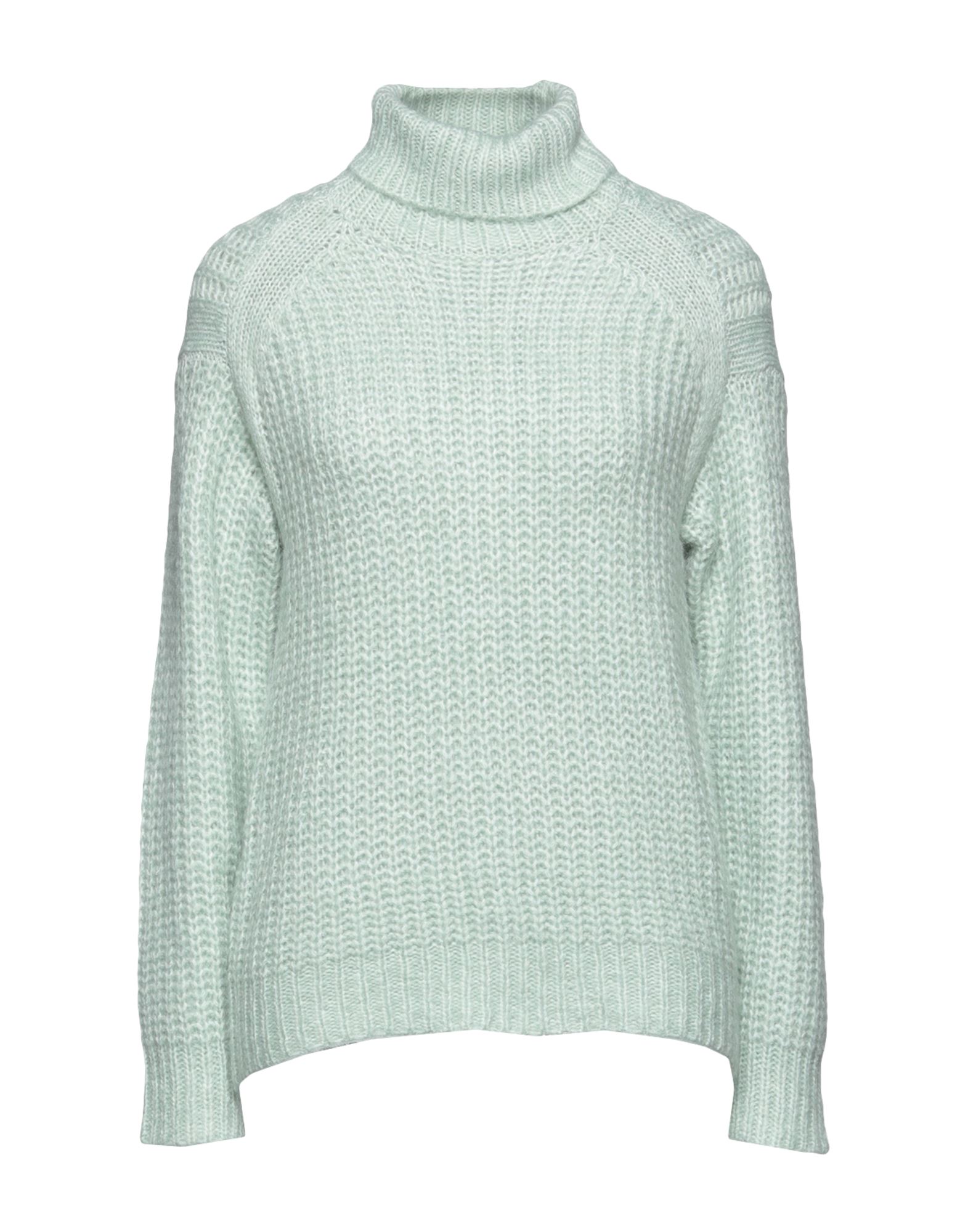 《セール開催中》PIECES レディース タートルネック ライトグリーン XS アクリル 50% / リサイクルポリエステル 50% PCFRESH LS TURTLENECK KNIT BC