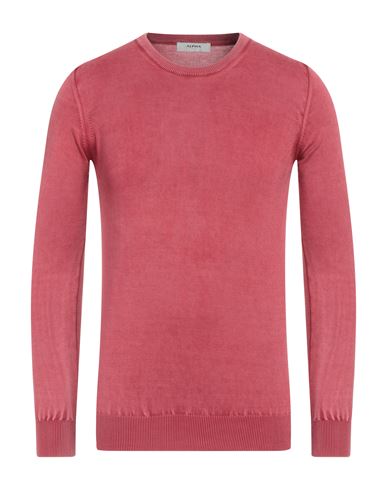 Alpha Studio Man Sweater Magenta Size 36 Cotton