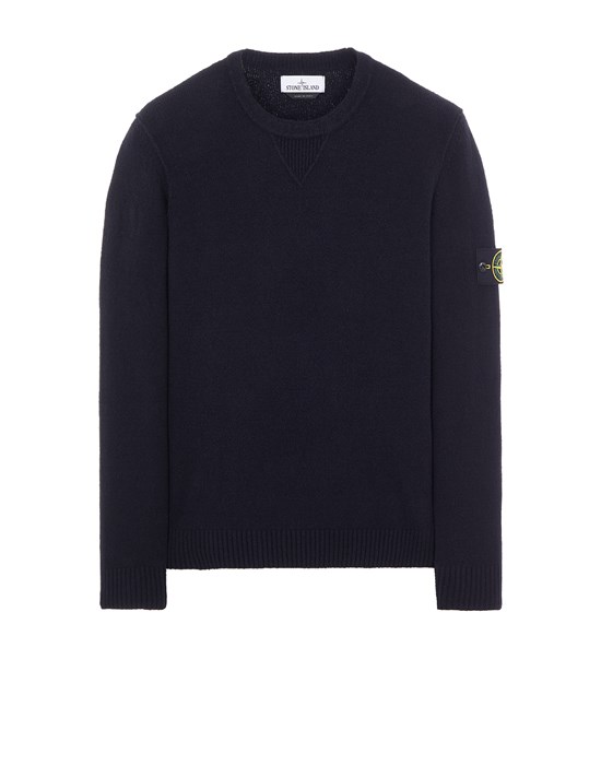Sweater Herr 548D2 SOFT COTTON_GAUZED EFFECT Front STONE ISLAND