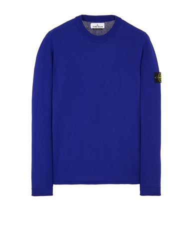 STONE ISLAND 532B9 Sweater Man Ultramarine Blue EUR 172