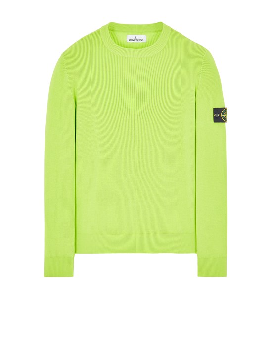  STONE ISLAND 550D8 RIBBED SOFT COTTON
 Tricot Homme Citron