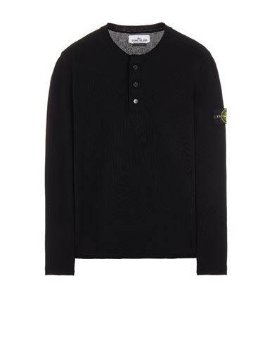 STONE ISLAND 534B8 RAW COTTON Sweater Man Black CAD 424