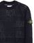3 of 4 - Sweater Man 528D3 STITCH IN MERCERIZED COTTON/LINEN Detail D STONE ISLAND