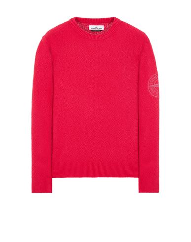 stone island sweater red