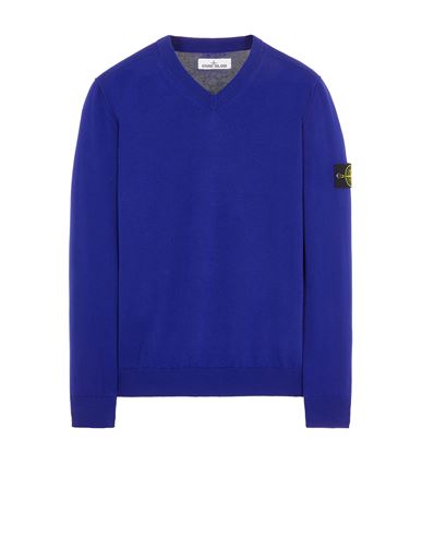 STONE ISLAND 541B2 Sweater Man Ultramarine Blue EUR 197