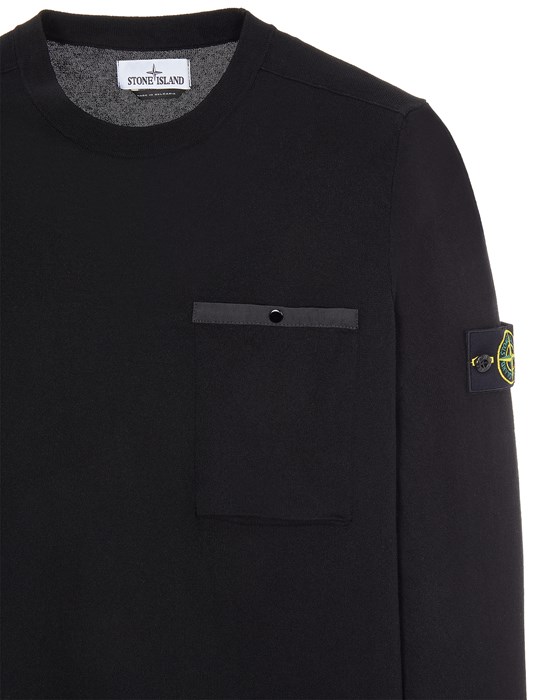 stone island jumper with badge on chest