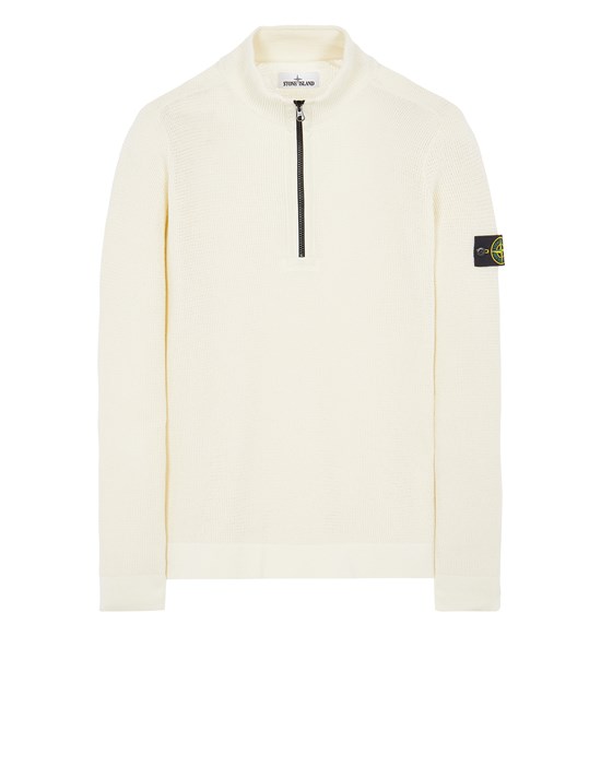 Tricot Homme 519B9 LIGHT RAW COTTON Front STONE ISLAND