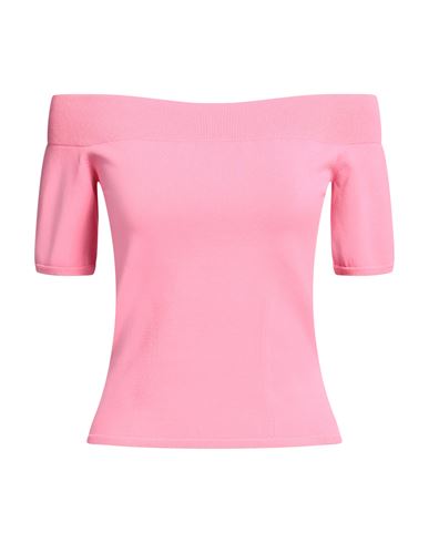 Shop Alexander Mcqueen Woman Sweater Pink Size L Viscose, Polyester