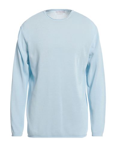 Daniele Fiesoli Man Sweater Light Blue Size 3xl Cotton
