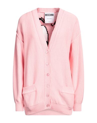 Shop Moschino Woman Cardigan Pink Size 12 Cotton