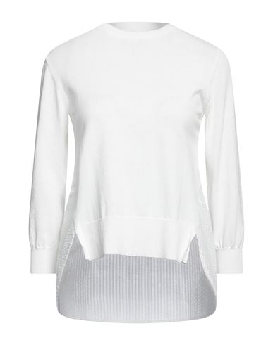 ALPHA STUDIO ALPHA STUDIO WOMAN SWEATER OFF WHITE SIZE 2 COTTON, NYLON