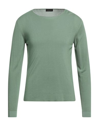 Roberto Collina Man Sweater Sage Green Size 38 Viscose, Cashmere