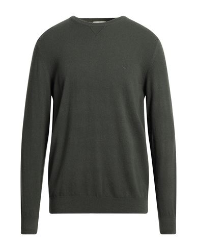 Brooksfield Man Sweater Dark Brown Size 44 Virgin Wool In Green