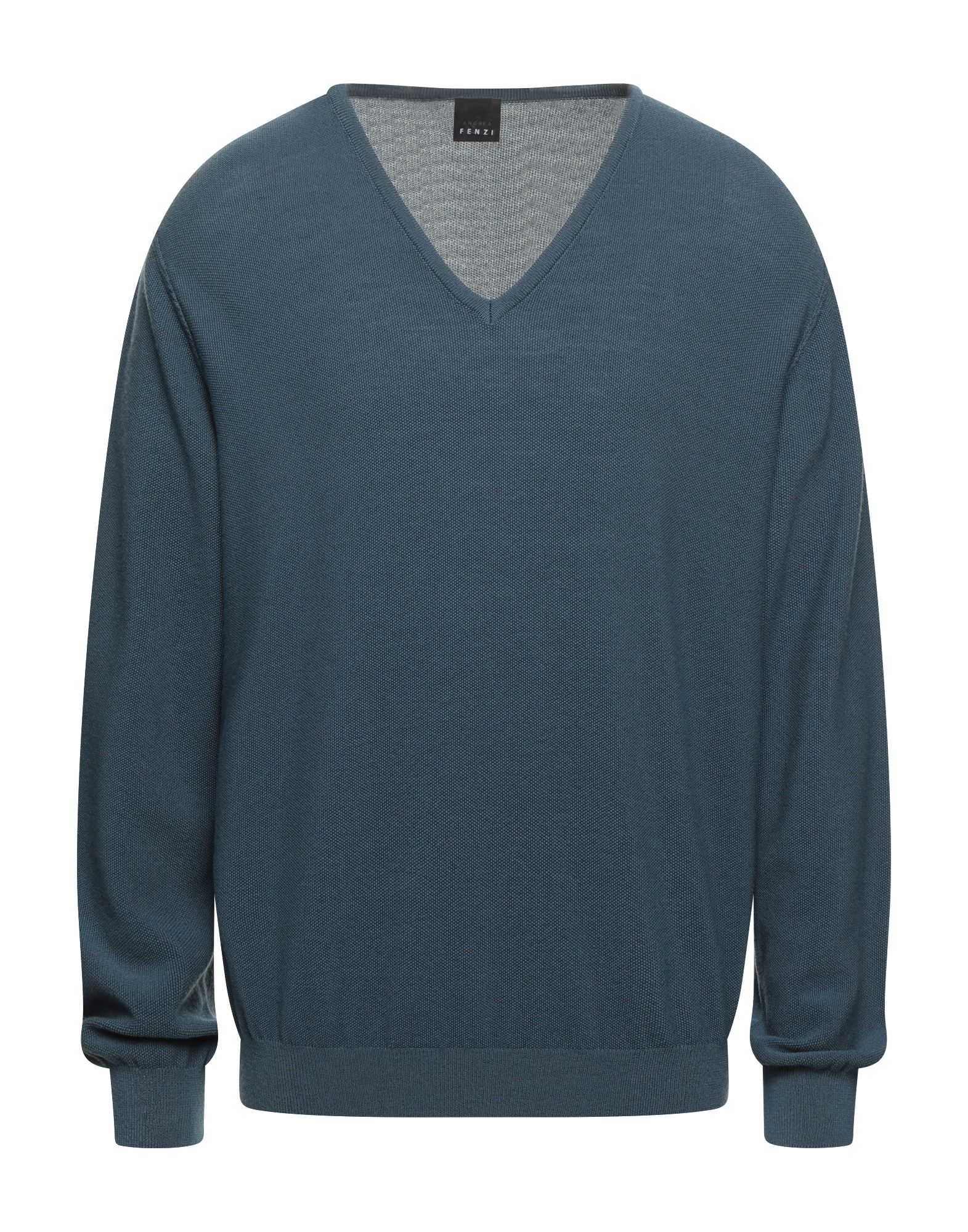 slate blue sweater