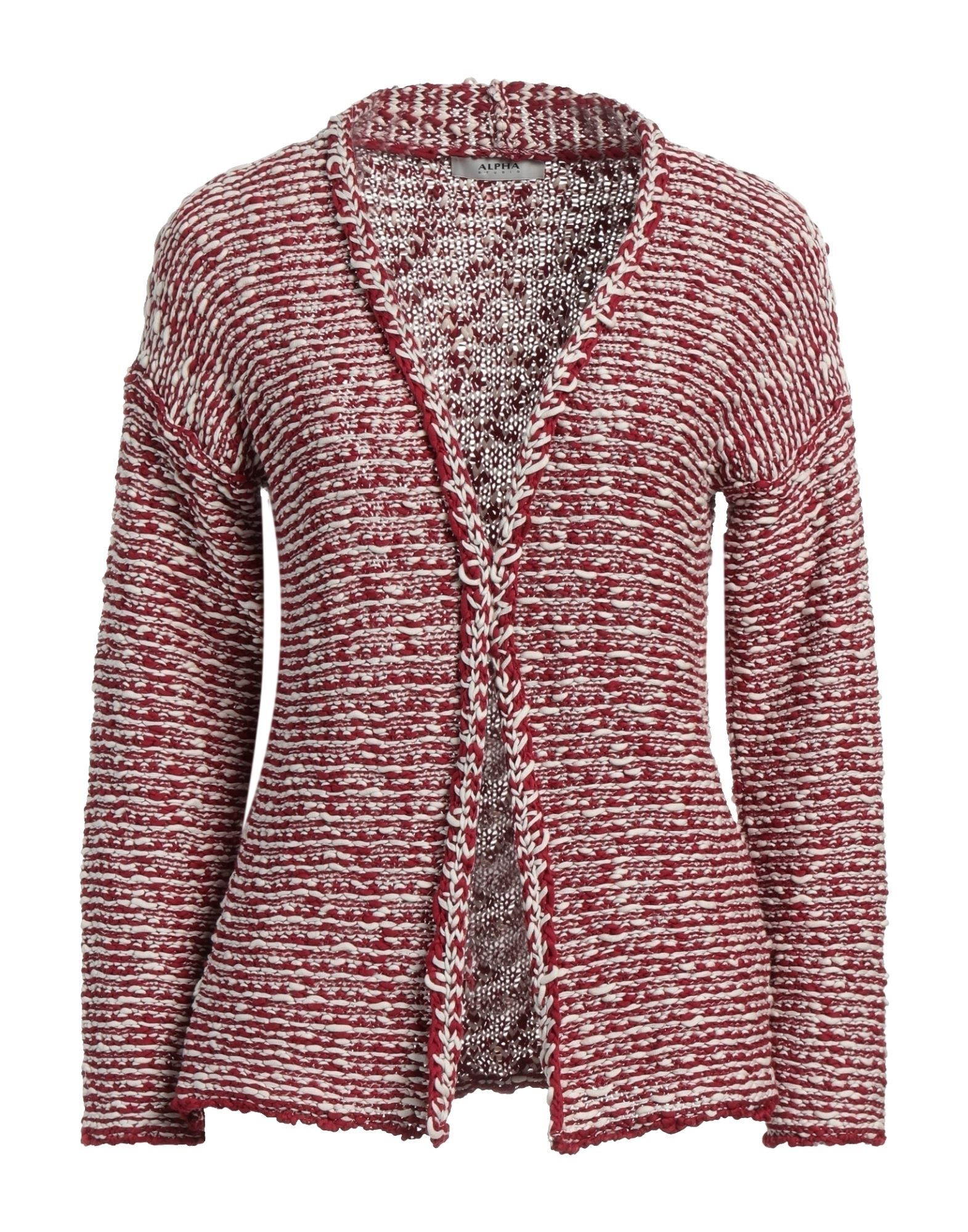 Alpha Studio Cardigans In Brick Red