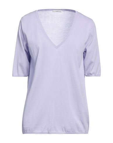 Ballantyne Woman Sweater Lilac Size 8 Cotton