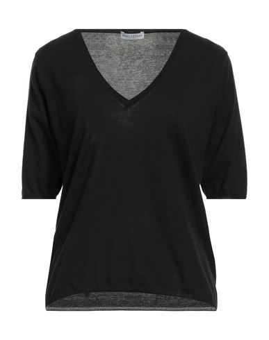 Ballantyne Woman Sweater Black Size 8 Cotton In Black
