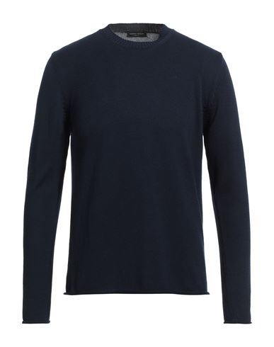 Roberto Collina Man Sweater Navy Blue Size 44 Cotton