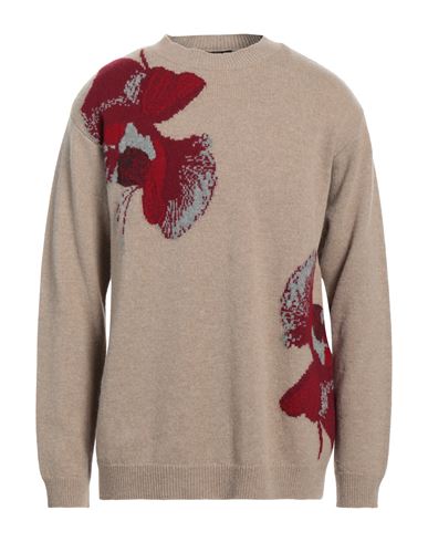 Emporio Armani Man Sweater Beige Size L Virgin Wool