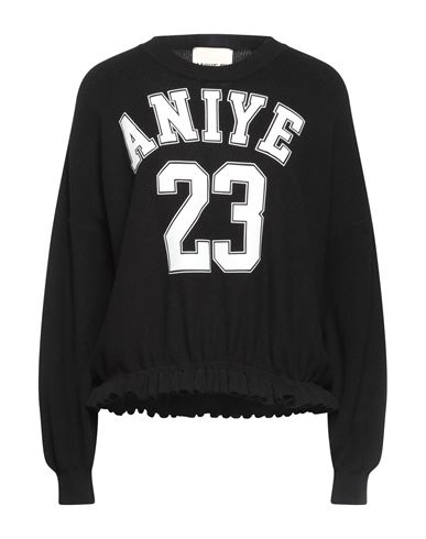 Aniye By Woman Sweater Black Size L Cotton