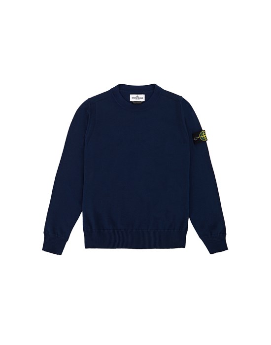 Tricot Homme 502A4 SOFT COTTON Front STONE ISLAND JUNIOR