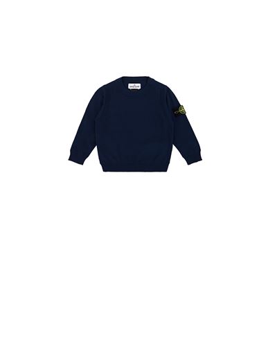 STONE ISLAND BABY 502A4 SOFT COTTON Sweater Man Marine Blue EUR 135