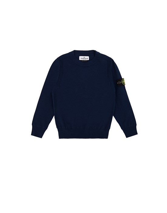 Tricot Homme 502A4 SOFT COTTON Front STONE ISLAND KIDS