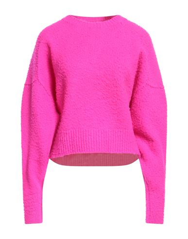 Mrz Woman Sweater Fuchsia Size S Virgin Wool, Cashmere In Pink