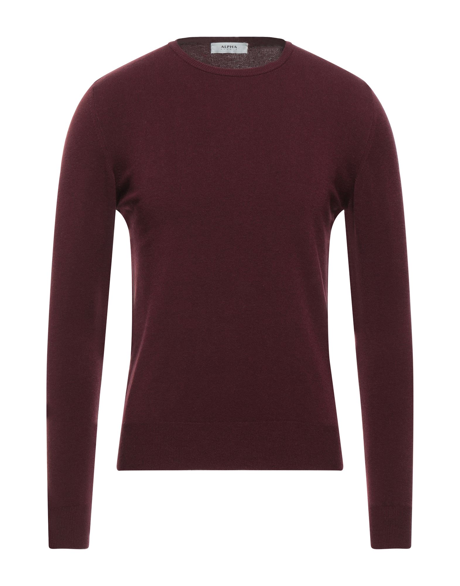 Alpha Studio Sweaters In Maroon