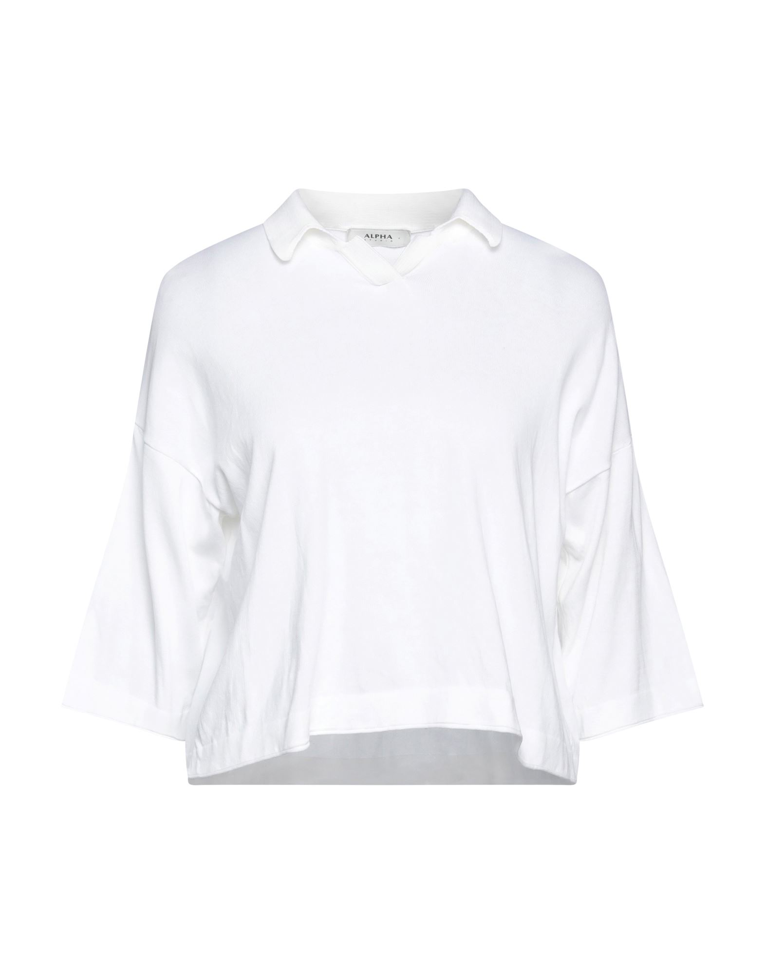 Alpha Studio Sweaters In Off White