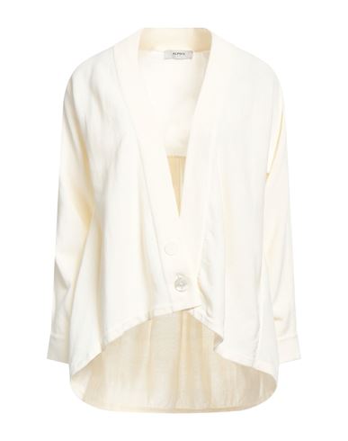 Alpha Studio Woman Cardigan Ivory Size 6 Cotton, Polyamide In White