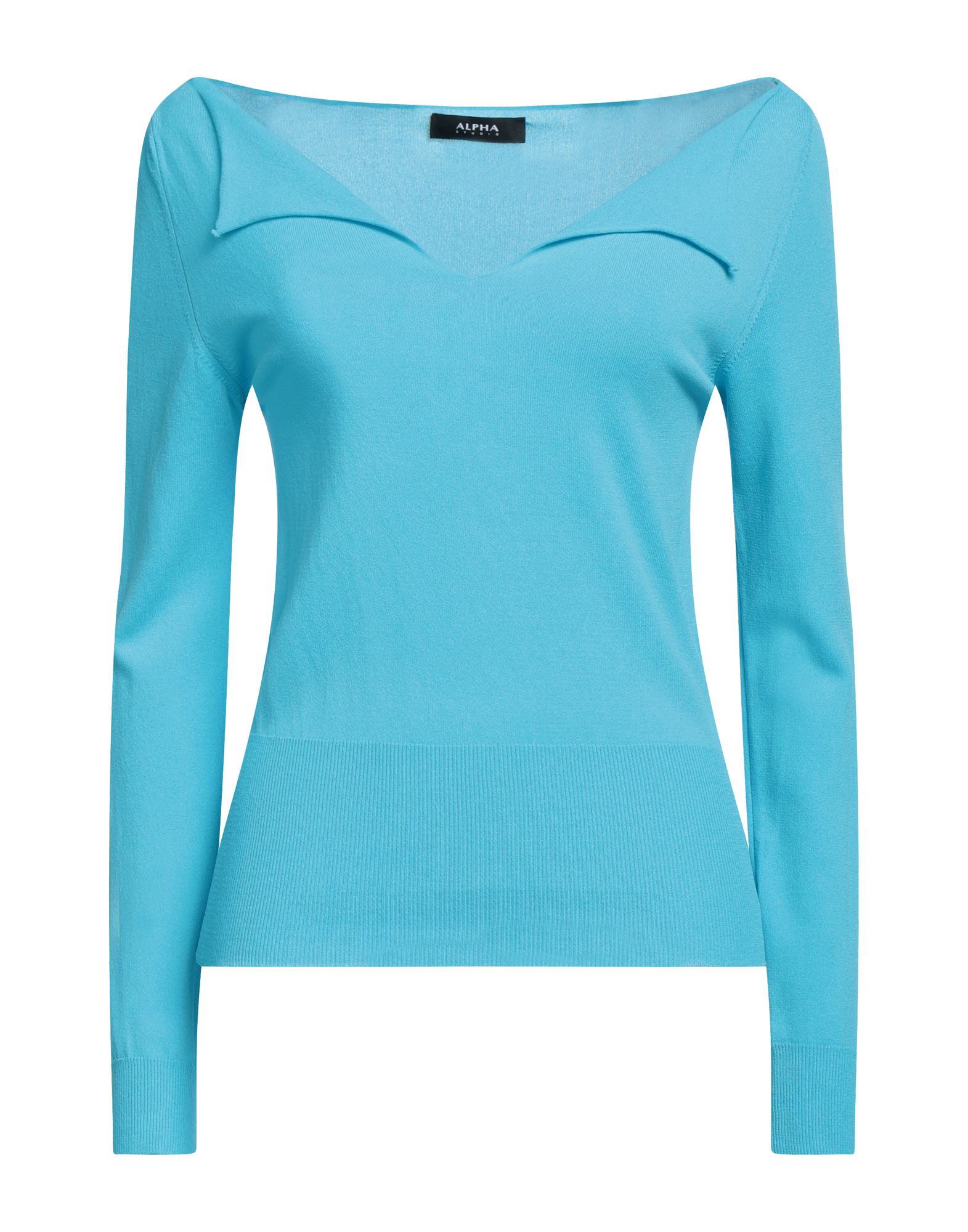 Alpha Studio Sweaters In Azure