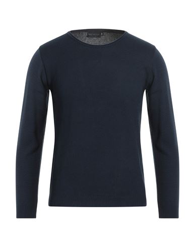 Shop Luca Bertelli Man Sweater Navy Blue Size S Cotton, Acrylic
