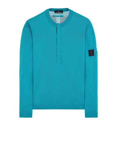 STONE ISLAND SHADOW PROJECT 5062H HENLEY STYLE KNIT_CHAPTER 2
MERCERIZED COTTON Sweater Man Turquoise CAD 561