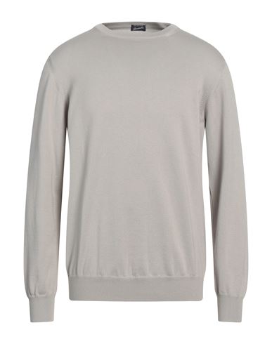 Drumohr Man Sweater Beige Size 42 Cotton