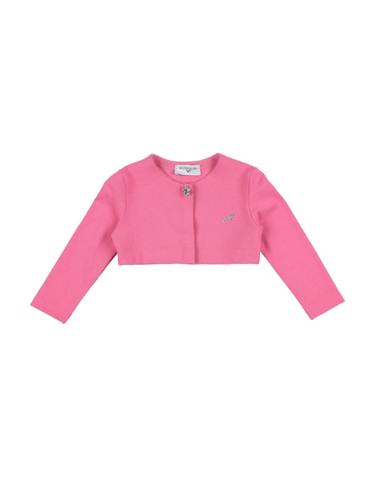 Monnalisa Wrap Cardigans In Fuchsia