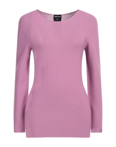 Giorgio Armani Woman Sweater Mauve Size 14 Viscose, Polyester In Purple