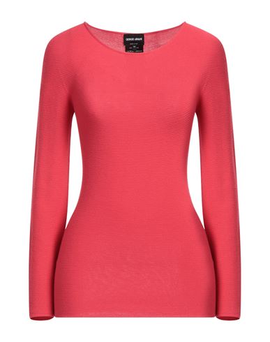 Giorgio Armani Woman Sweater Tomato Red Size 12 Viscose, Polyester