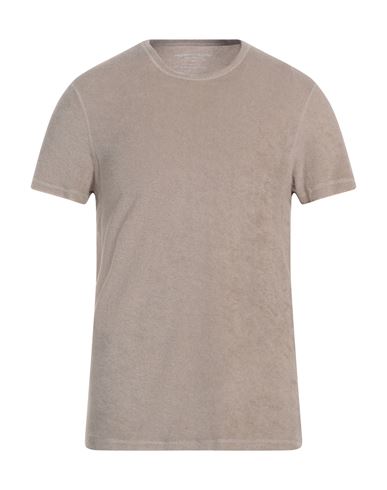 Shop Majestic Filatures Man T-shirt Sand Size M Cotton, Modal In Beige