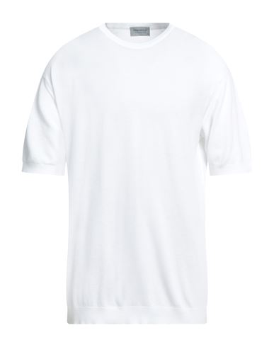 John Smedley Man Sweater White Size Xxl Cotton