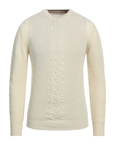 Grey Daniele Alessandrini Man Sweater Ivory Size 38 Wool, Polyamide In White