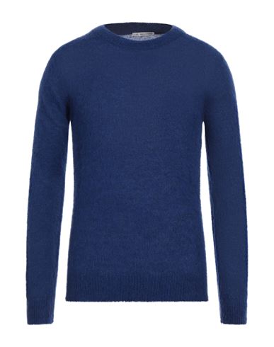 Grey Daniele Alessandrini Man Sweater Blue Size 44 Acrylic, Polyamide, Wool, Mohair Wool