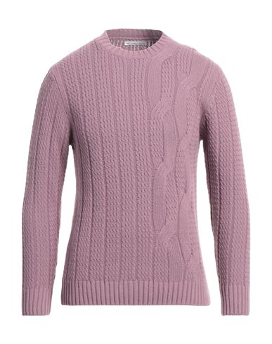 Grey Daniele Alessandrini Man Sweater Mauve Size 40 Wool, Polyamide In Purple