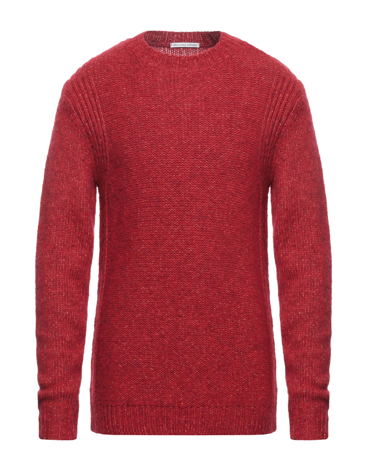 Grey Daniele Alessandrini Sweaters In Red